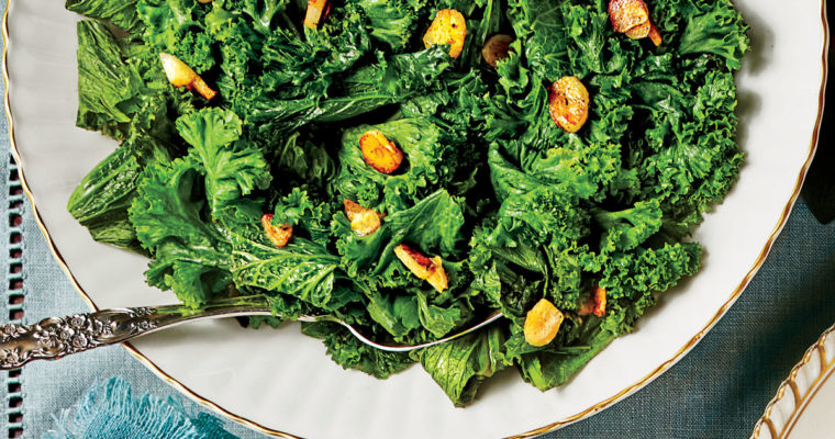 Sauteed Mustard Greens with Garlic and Lemon